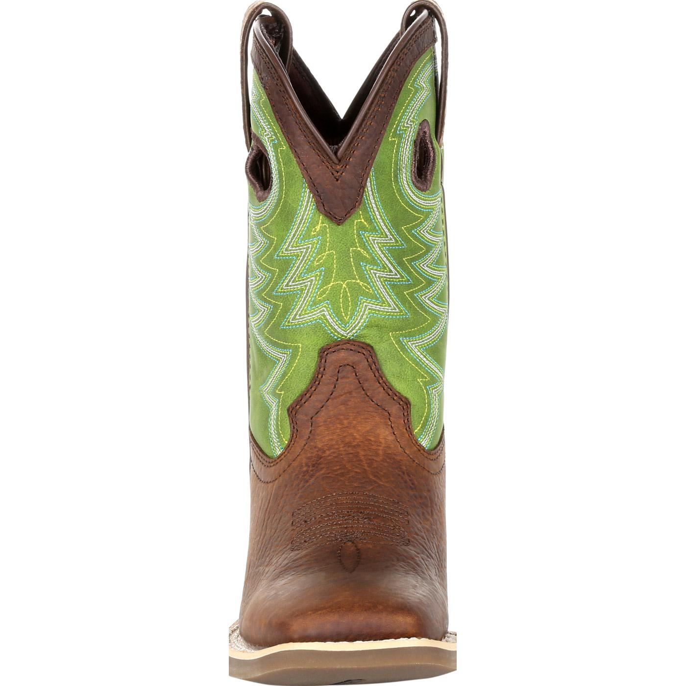 Durango® Lil’ Rebel Pro™ Youth Lime Western Boot