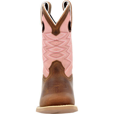 Durango® Lil' Rebel Pro™ Chestnut Bubblegum Western Boot