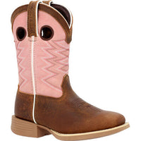 Durango® Lil' Rebel Pro™ Chestnut Bubblegum Western Boot