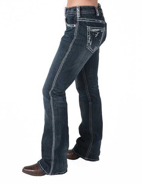 [SALE] 'XOXO' Natural Waist Bootcut Jeans