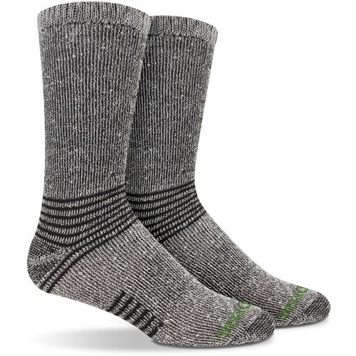 JD Heather Grey Crew Cold Comfort Socks - 2 Pack (Size 8-12)