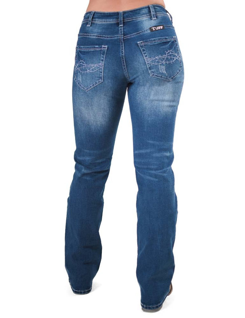 [SALE] 'Right On II' Natural Waist TuffFlex Bootcut Jeans - Size 25x35"
