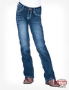 Girls 'Edgy' Bootcut Jeans