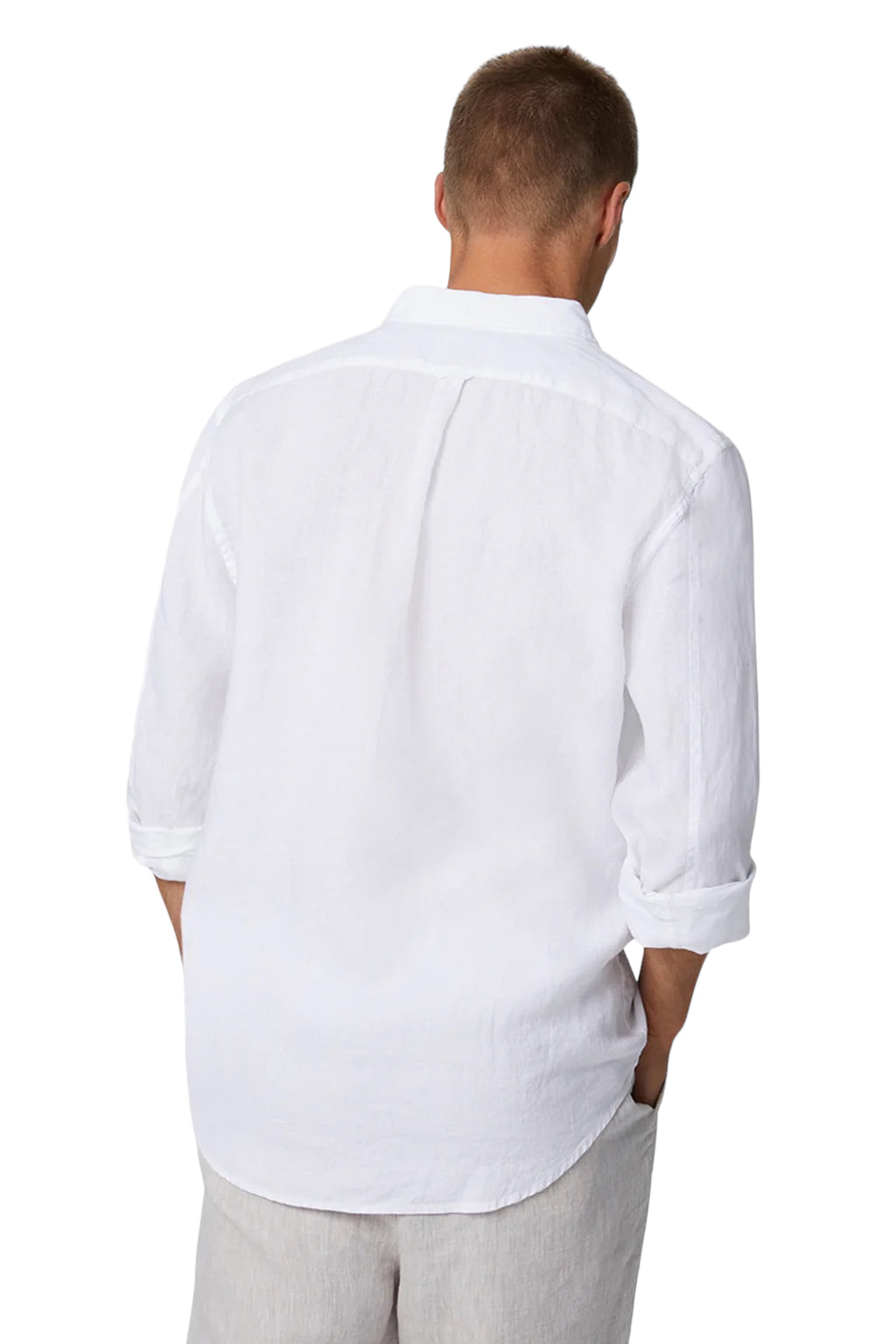 Tennyson Linen Longsleeve Shirt - White