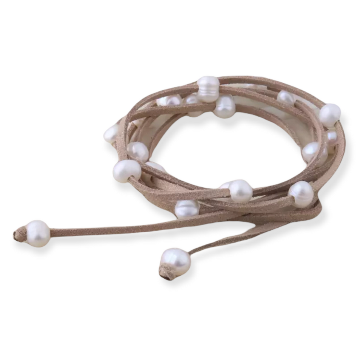 Faux Leather & Pearl Choker [Assorted Colours]