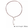Faux Leather & Pearl Choker [Assorted Colours]