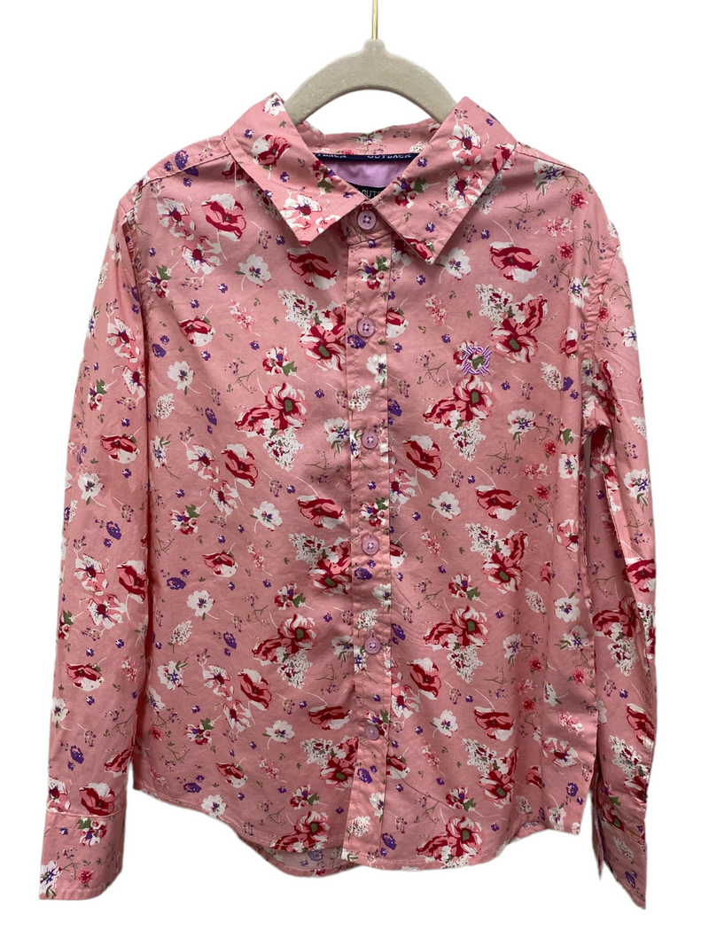 [SALE] Girls Floral Button-Up Shirt