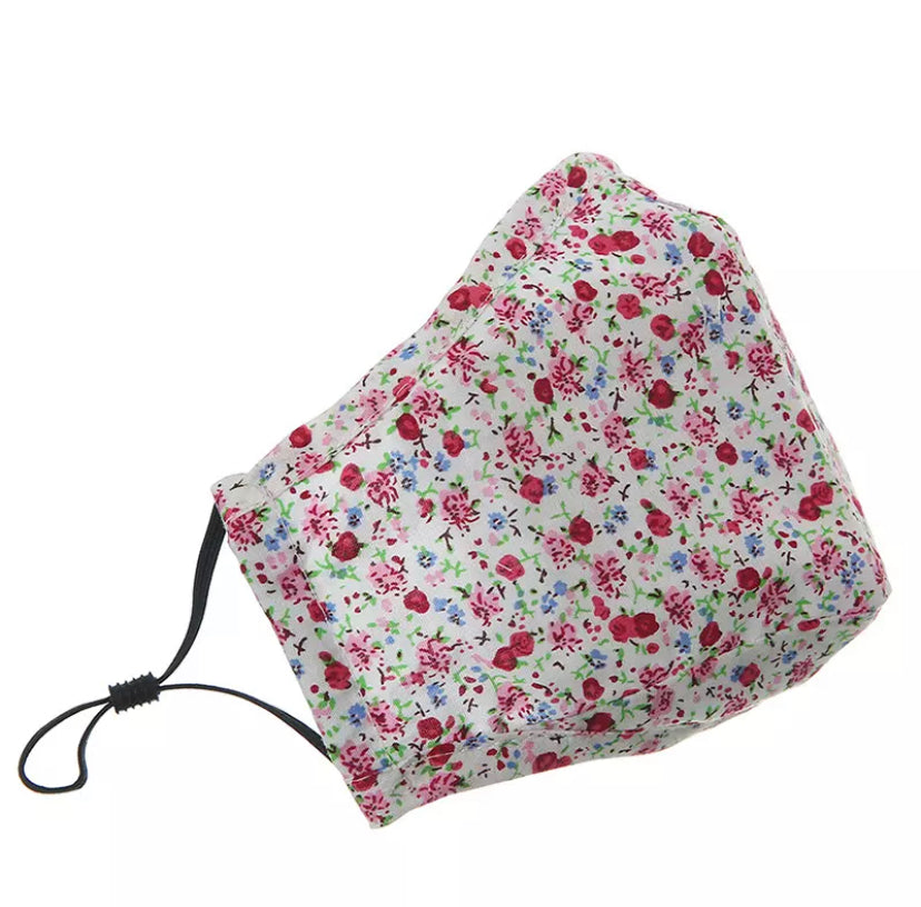 Patterned Cotton/Linen Face Mask