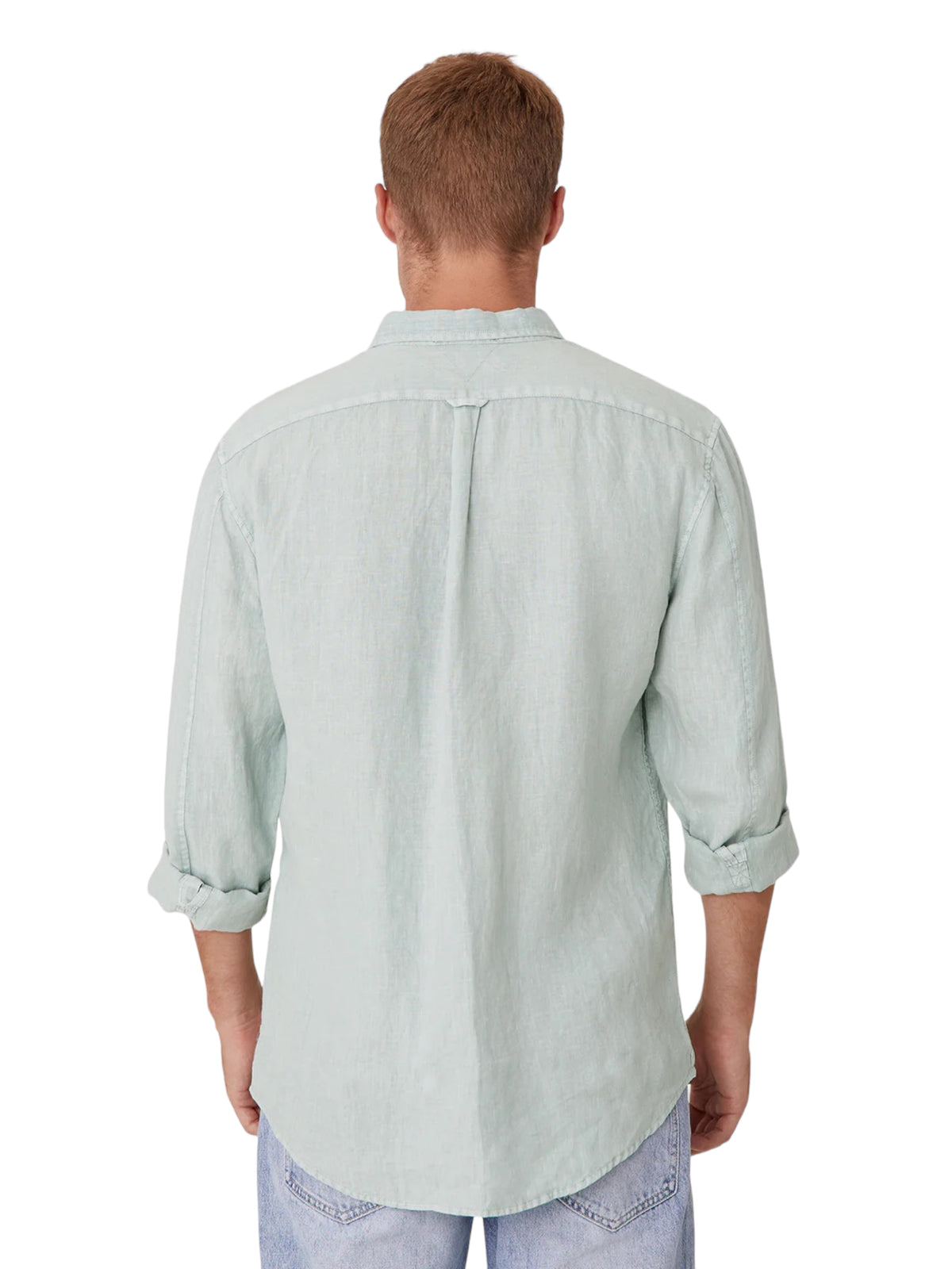 Tennyson Linen Longsleeve Shirt - Jade