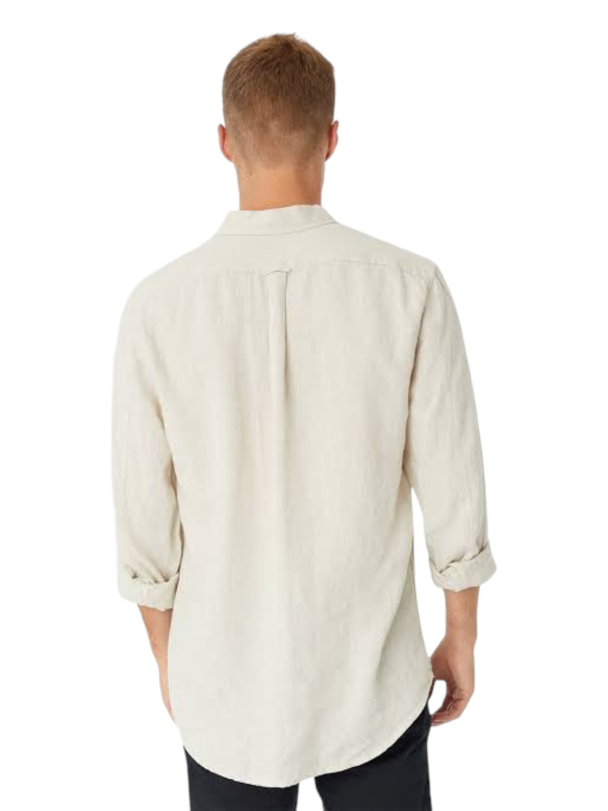 Tennyson Linen Longsleeve Shirt - Oatmeal