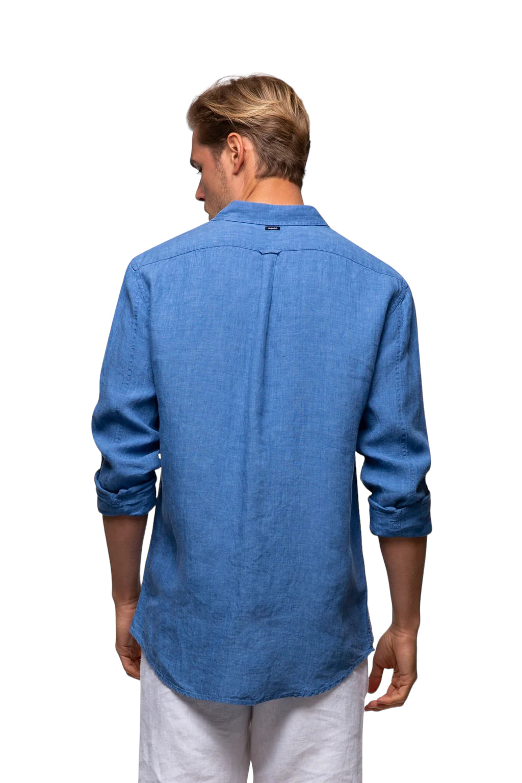 The Hampton Linen Longsleeve Shirt - Blue