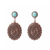 Copper & Turquoise Concho Earrings