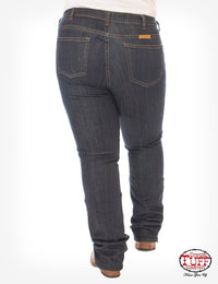 'Just Tuff Dark' Natural Waist Bootcut Jeans