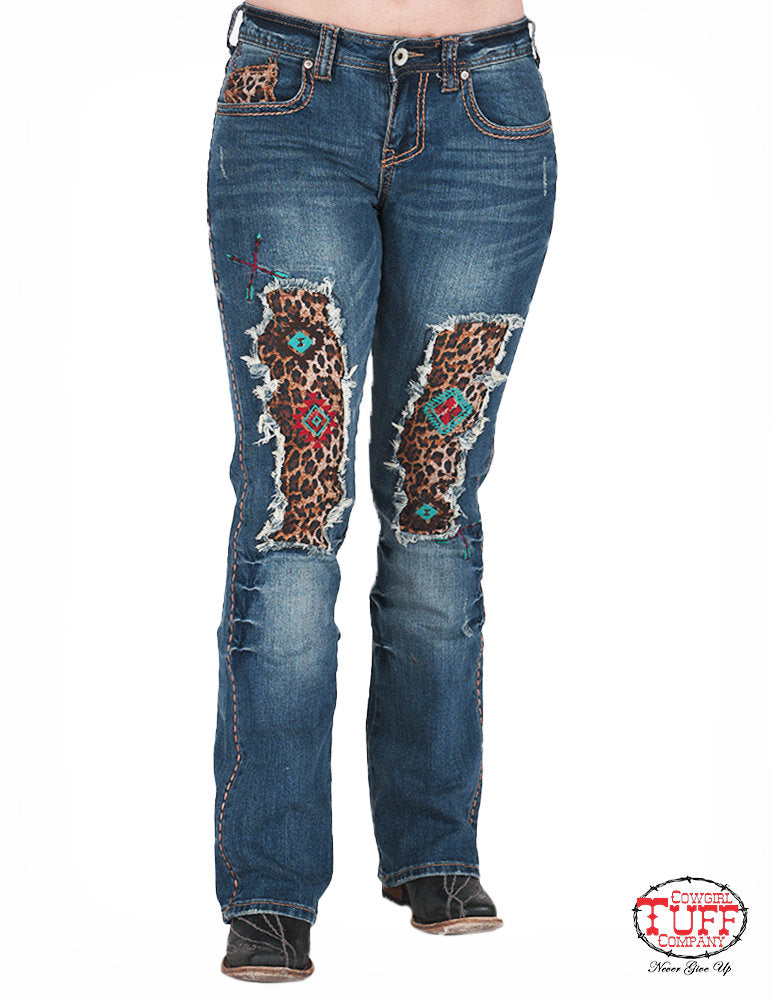 [SALE] 'Leopard Pride' Classic Fit Bootcut Jeans