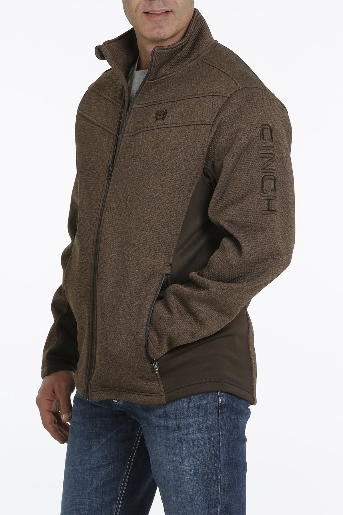 [SALE] Mens Bonded Fleece Jacket - Brown