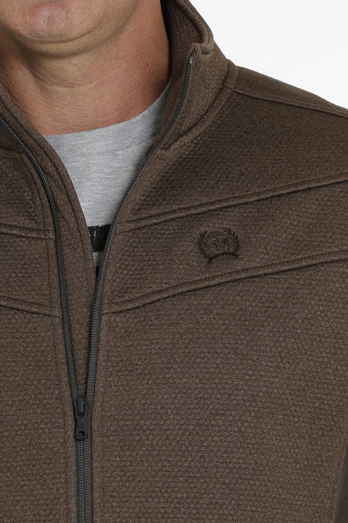 [SALE] Mens Bonded Fleece Jacket - Brown