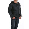Cinch Men's Black Down Hooded Jacket